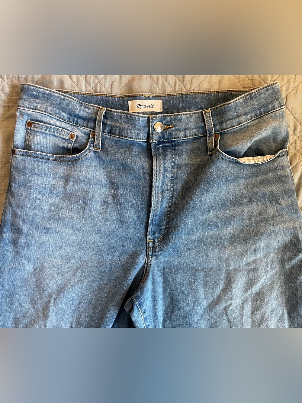 Madewell The Tall Wide-Leg Jean in Super Stretch Size 32T $148 NZ256 - Picture 9 of 13